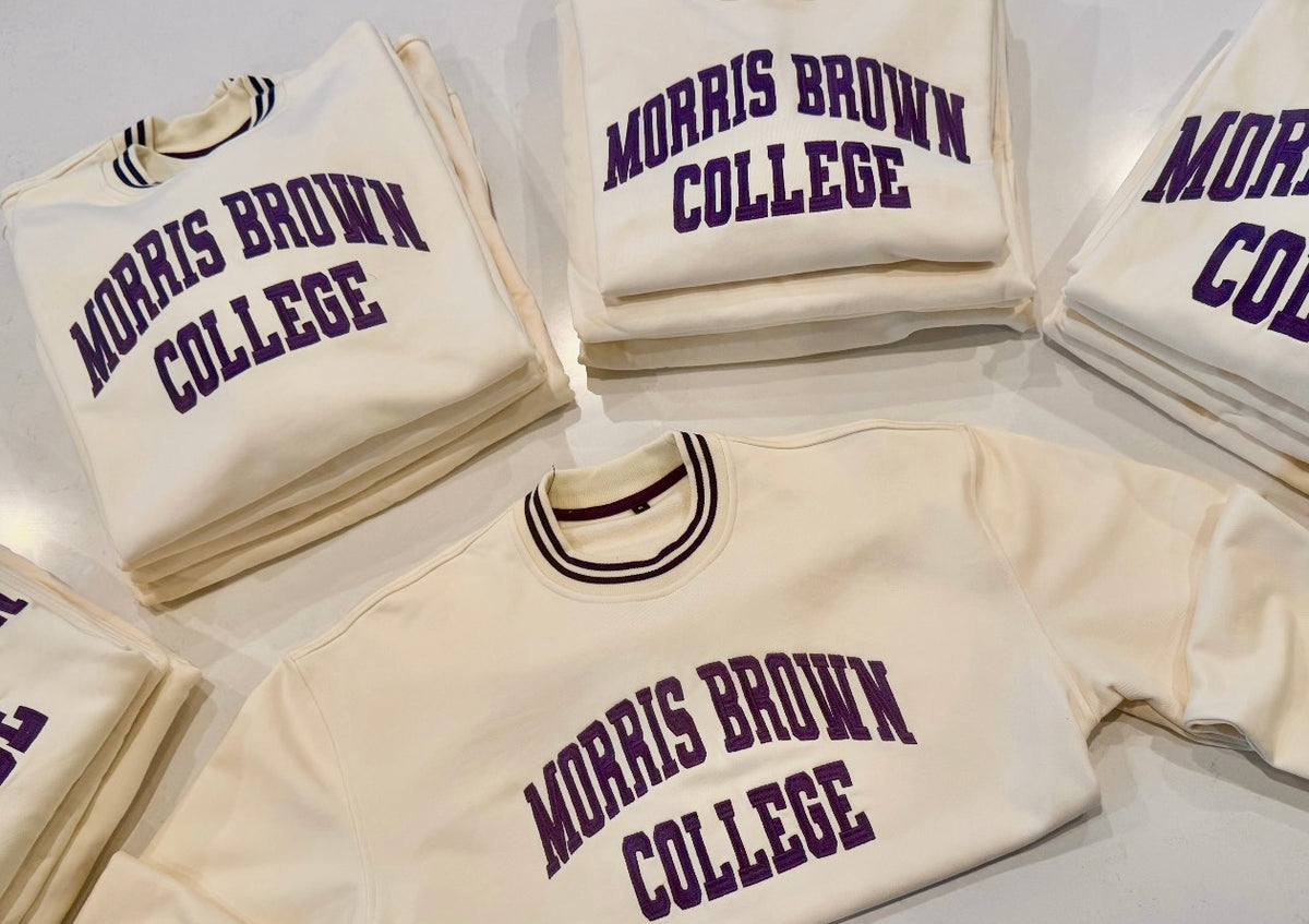 Morris Brown College Oversized Fit Classic Crewneck Sweatshirt