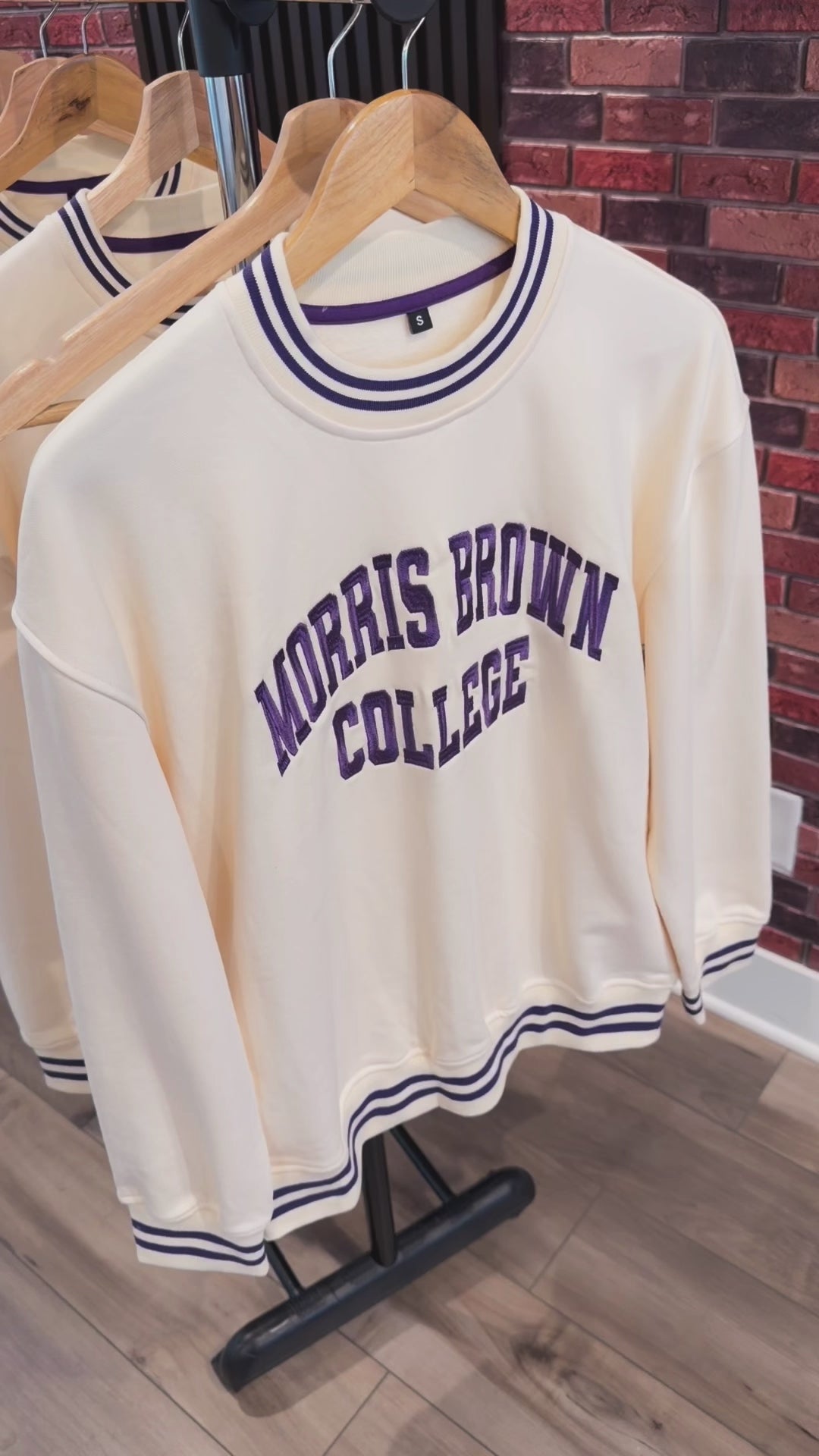 Morris Brown College Oversized Fit Classic Crewneck Sweatshirt
